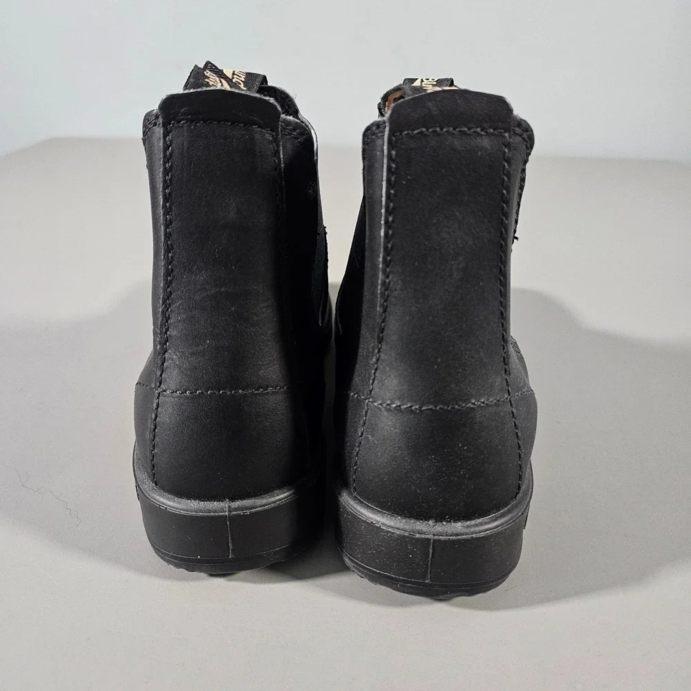 Blundstone Chelsea Boots Mens 10 Black Plaid Elastic Leather Pull On Lug Sole